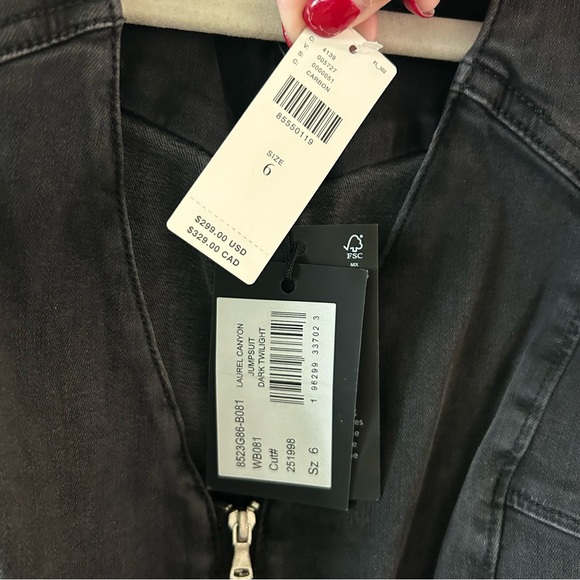 NWT Anthropologie Paige Laurel Canyon Denim Jumpsuit - Picture 5 of 6